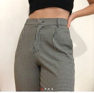 Zara gingham trousers size S